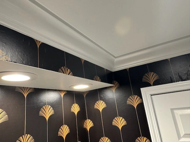 Commercial wallpaper installation in Downtown San Diego