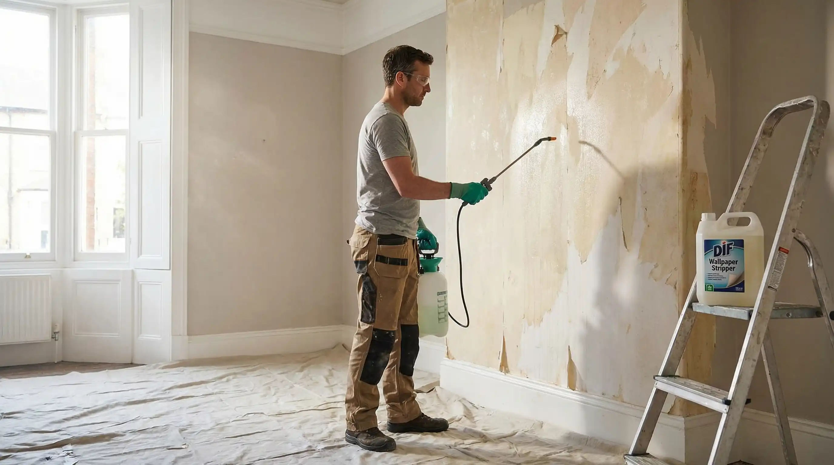 Professional wallpaper removal in North Park, San Diego